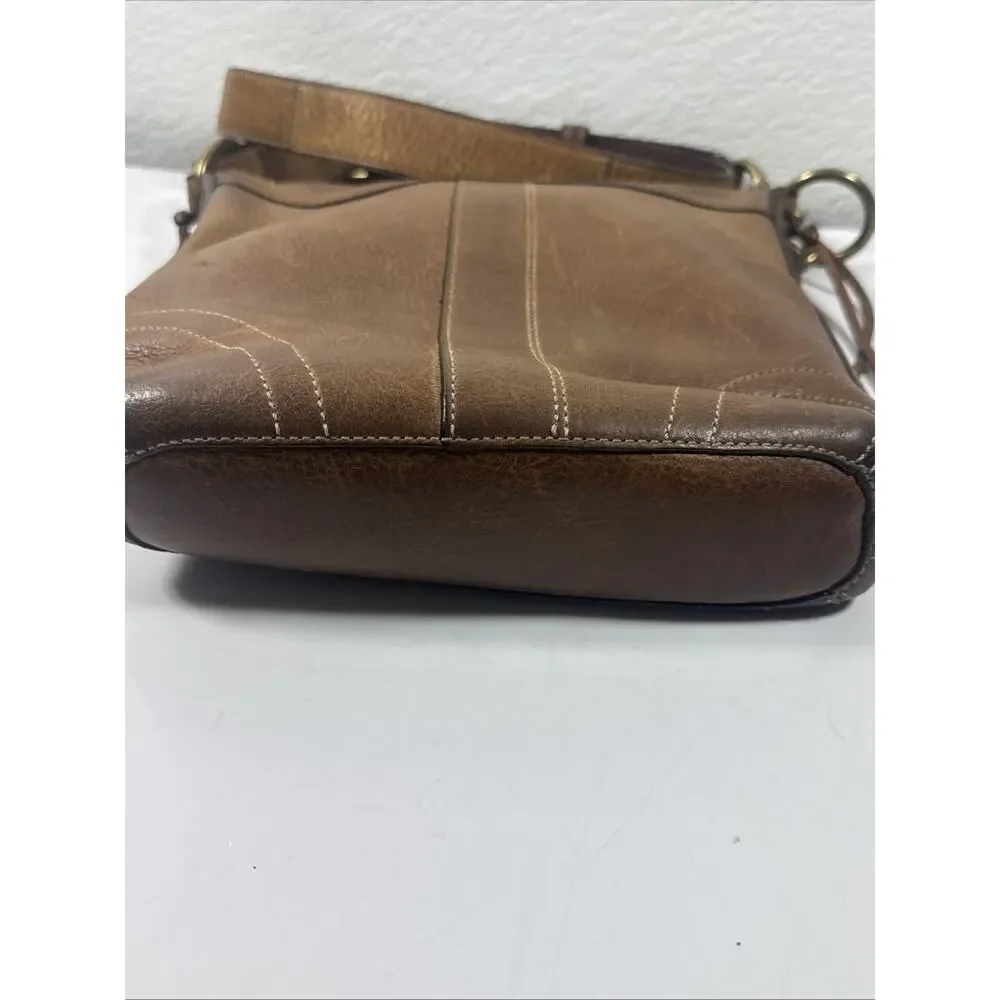 Coach Brown Leather F06S 10398 Crossbody Shoulder Bag